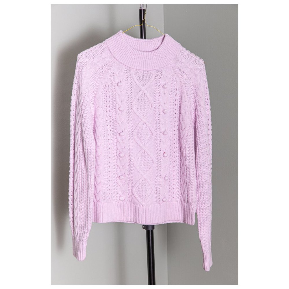 J. Crew - Pom-pom cable-knit sweater